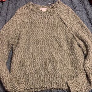 Green Yet Again Sized Large Sweater